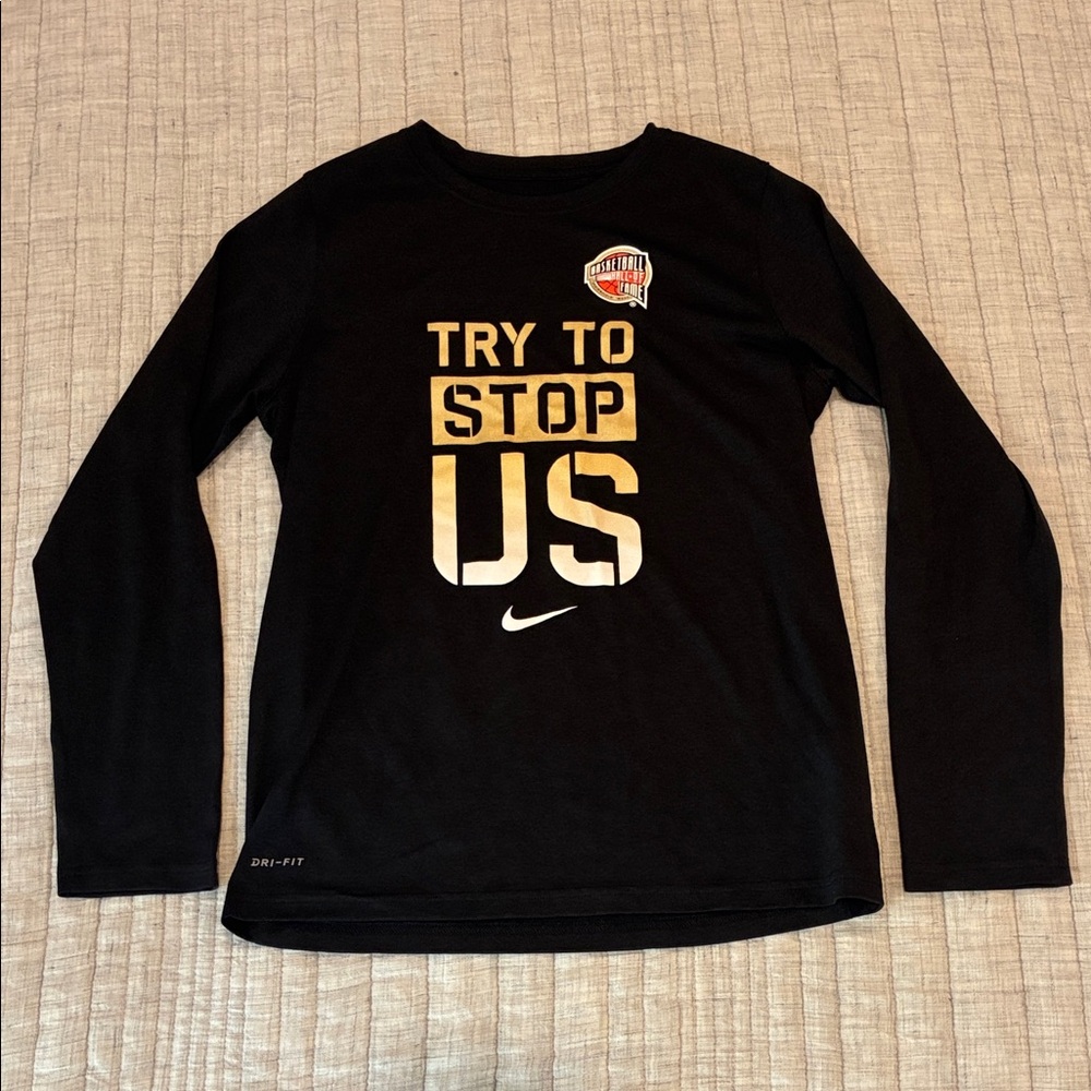 Nike Boys Black Long Sleeve Shirt - L